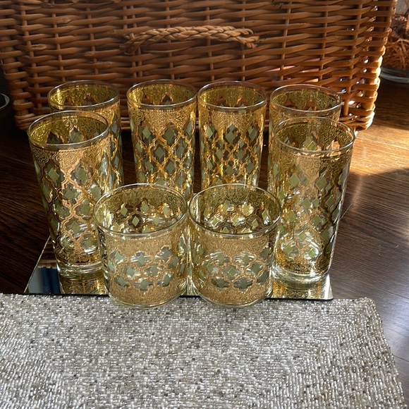 vintage culver valencia Other - NO LONGER AVAILABLE.Vintage 1960s Culver Valencia 22k gold/green-highball&scotch